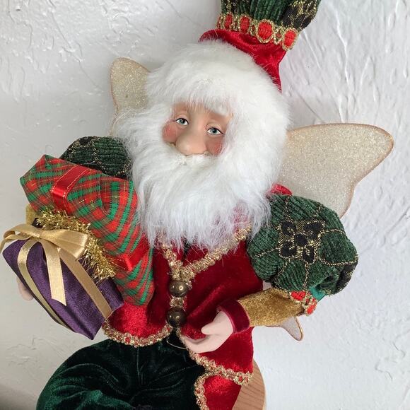 Vintage Mark Roberts Christmas Santa Bendable 22” tall  EUC - Picture 5 of 12